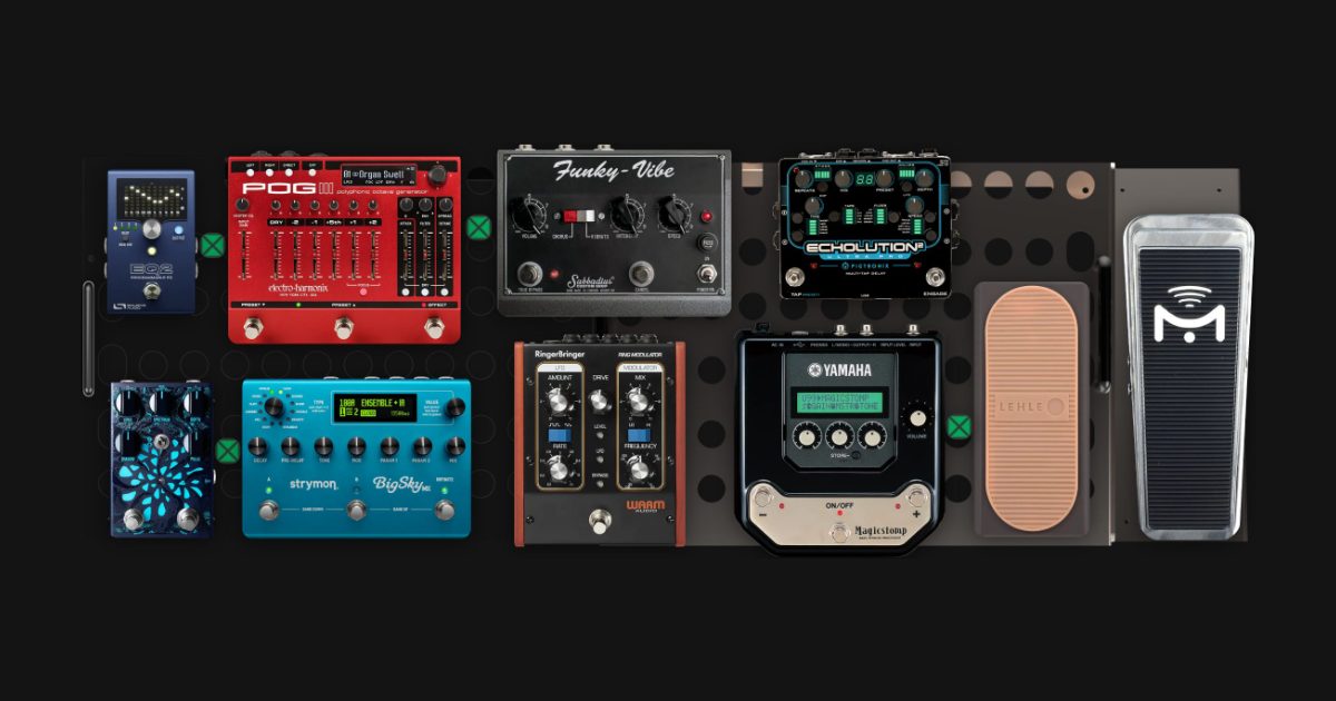 pedalboard duplo 40x30 (80x30) com sup WAH