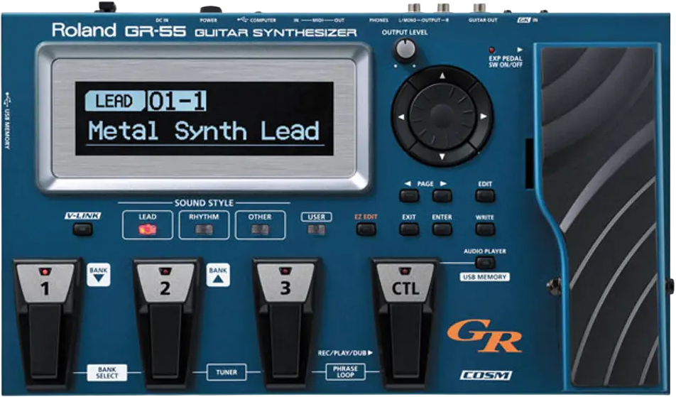 Guitar Synthesizer GR-55 (Blue)